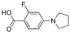 Structure of 2-Fluoro-4-pyrrolidinobenzoic Acid