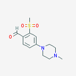 Structure of 4-(4-Methylpiperazin-1-yl)-2-(methylsulfonyl)benzaldehyde