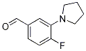 Structure of 4-Fluoro-3-pyrrolidinobenzaldehyde
