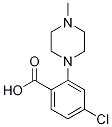 2-(4-甲基-1-哌嗪基)-4-氯苯甲酸结构式