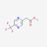 5-(trifluoromethyl)-2-Pyrazineacetic acid methyl ester结构式