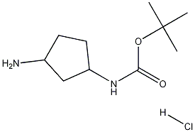 Structure of (3-Amino-cyclopentyl)-carbamicacidtert-butylesterhydrochloride