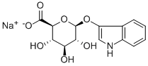 Structure of 3-INDOXYL-BETA-D-GLUCURONIC ACID, SODIUM SALT
