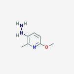3-Hydrazinyl-6-methoxy-2-methylpyridine结构式