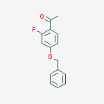1-(4-(benzyloxy)-2-fluorophenyl)ethanone结构式