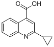 2-环丙基-喹啉-4-羧酸结构式
