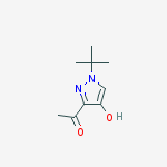 1-(1-tert-butyl-4-hydroxypyrazol-3-yl)ethanone结构式