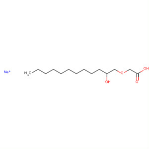 Structure of Acetic acid, [(2-hydroxydodecyl)oxy]-, monosodium salt