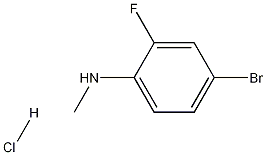 Structure of 4-Bromo-2-fluoro-N-methylaniline HCl
