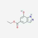 Structure of 1H-Indazole, 6-(1-pyrrolidinyl)-