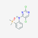 Structure of 2,5-dichloro-N-(2-(dimethylphosphoryl)phenyl)pyrimidin-4-amine