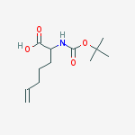 2-TERT-BUTYLOXYCARBONYLAMINO-5-HEPTENOIC ACID结构式