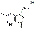 Structure of (E)-5-Methyl-1H-pyrrolo[2,3-b]pyridine-3-carbaldehyde oxime