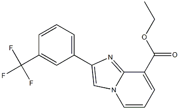 Structure of ethyl 2-(3-(trifluoroMethyl)phenyl)iMidazo[1,2-a]pyridine-8-carboxylate