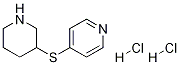 Structure of 4-(Piperidin-3-ylthio)pyridine 2HCl