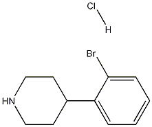 Structure of 4-(2-bromophenyl)piperidine hydrochloride