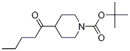 tert-Butyl 4-pentanoylpiperidin-1-carboxylate结构式