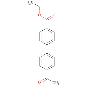 Structure of [1,1'-Biphenyl]-4-carboxylic acid, 4'-acetyl-, ethyl ester