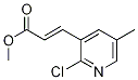 (E)-Methyl 3-(2-chloro-5-methylpyridin-3-yl)acrylate结构式