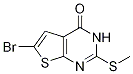 6-Bromo-2-(methylthio)thieno[2,3-d]pyrimidin-4(3H)-one结构式