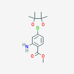 Structure of METHYL 2-AMINO-4-(4,4,5,5-TETRAMETHYL-1,3,2-DIOXABOROLAN-2-YL)BENZOATE