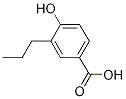 Structure of Benzoic acid, 4-hydroxy-3-propyl-