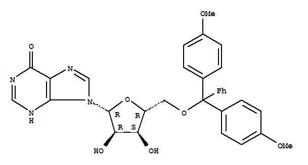 Structure of 5-O-(4,4-Dimethoxytrityl)-inosine