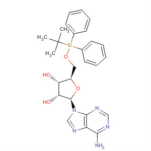 Adenosine, 5'-O-[(1,1-dimethylethyl)diphenylsilyl]-结构式
