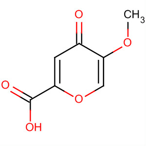 Structure of 4H-Pyran-2-carboxylic acid, 5-methoxy-4-oxo-