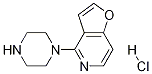 Structure of 4-(piperazin-1-yl)furo[3,2-c]pyridine hydrochloride