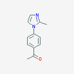 Structure of 1-[4-(2-Methylimidazol-1-yl)phenyl]ethanone