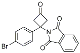 Structure of 2-(1-(4-Bromophenyl)-3-oxocyclobutyl)-isoindoline-1,3-dione