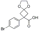 2-(4-Bromophenyl)-5,8-dioxaspiro-[3.4]octane-2-carboxylic acid结构式