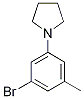 Structure of 1-(3-Bromo-5-methylphenyl)pyrrolidine