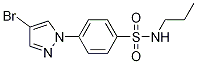 Structure of 4-(4-Bromo-1H-pyrazol-1-yl)-N-propylbenzenesulfonamide