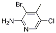 Structure of 2-Amino-3-bromo-5-chloro-4-methylpyridine