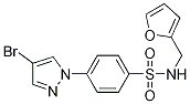 Structure of N-(Furan-2-ylmethyl) 4-(4-bromopyrazol-1-yl)benzenesulfonamide