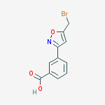 Structure of 3-[5-(bromomethyl)-3-isoxazolyl]Benzoic acid
