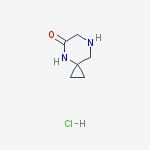 Structure of 4,7-diazaspiro[2.5]octan-5-one;hydrochloride