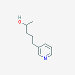 3-Pyridinebutanol, a-methyl-结构式