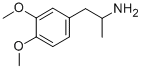 Structure of 3,4-dimethoxy-alpha-methylphenethylamine