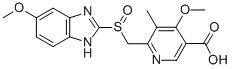 Structure of 2-[(5-CARBOXY-4-METHOXY-3-METHYLPYRID-2-YL)-METHYLSULFO]-5-METHOXYBENZIMIDAZOLE