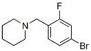 Structure of 1-[(4-Bromo-2-fluorophenyl)methyl]piperidine
