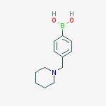 Structure of 4-(1-PIPERIDINYLMETHYL)PHENYLBORONIC ACID