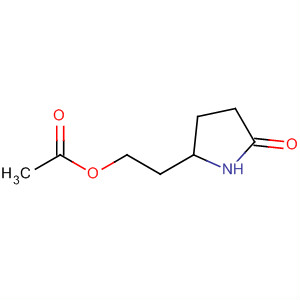 2-(5-Oxopyrrolidin-2-yl)ethyl acetate结构式