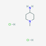 1-Methylpiperidin-4-amine dihydrochloride结构式