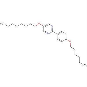 Pyrimidine, 2-[4-(hexyloxy)phenyl]-5-(octyloxy)-结构式