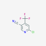 Structure of 6-chloro-4-(trifluoromethyl)nicotinonitrile