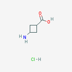 3-氨基环丁基甲酸盐酸盐结构式