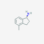 (1r)-4-methyl-2,3-dihydro-1h-inden-1-amine结构式